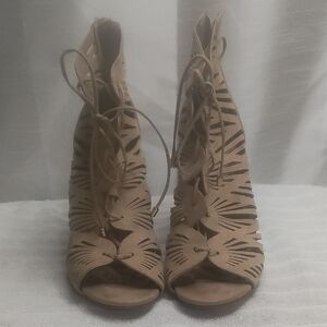 Aldo‎ Tan High-Heeled Lace-Up Heels